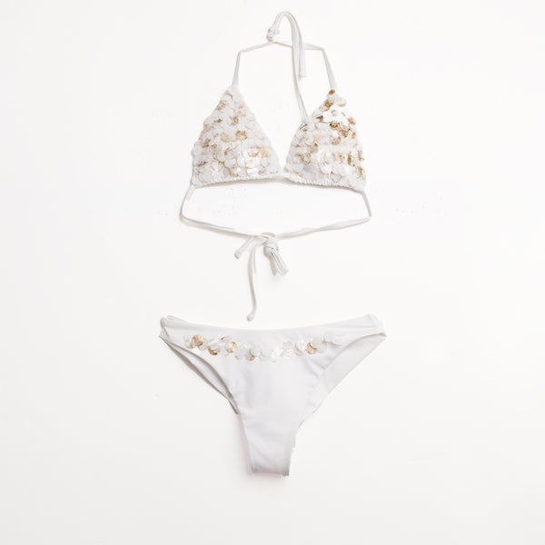 Set Escamas Blanco