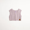 Top corto sin mangas lila