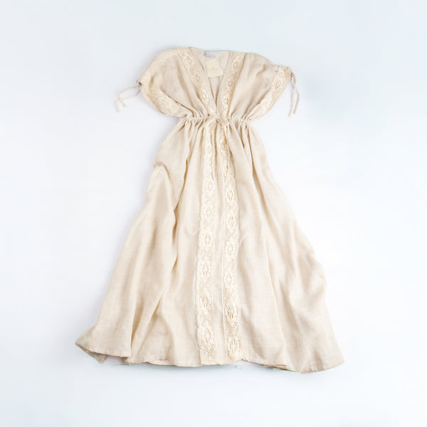 Vestido corto manga larga c/resorte en puño